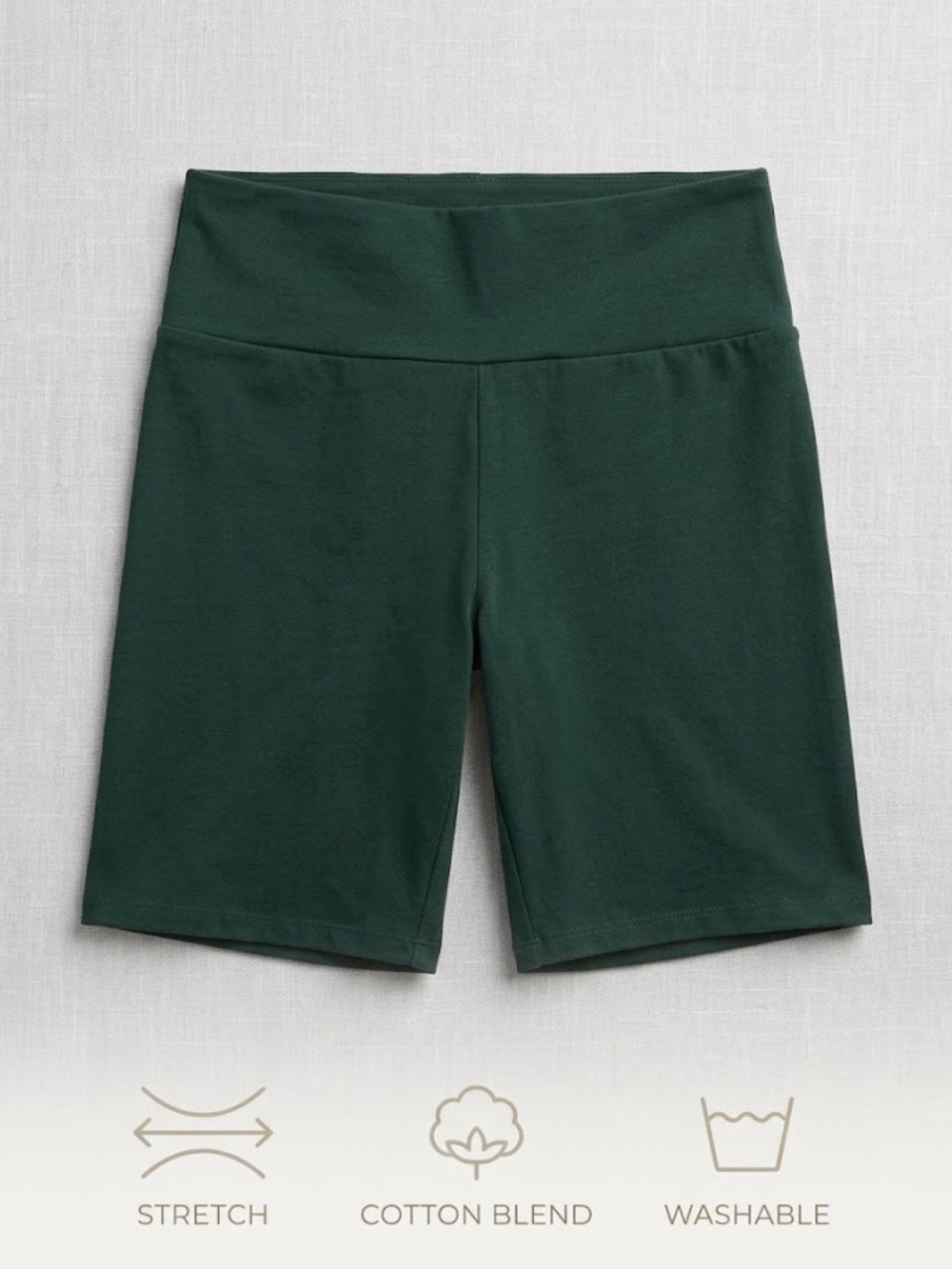 Full Tilt Women's Dark Green Biker Shorts - Size M - Like New